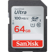 SANDISK SDXC ULTRA 64GB 100MB/s UHS-I C10